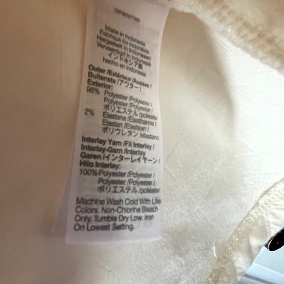 Madewell Quilted Ivory Pullover Sweater N1073 Size XL Extra Large New - Picture 12 of 13